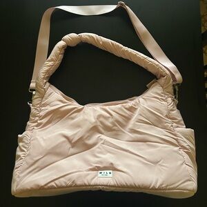 WILO Soft Pink Quilted Shoulder Bag